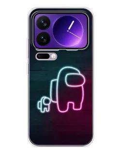 Чохол для Xiaomi 17 Pro Max з картинкою «Among Us неон-арт»