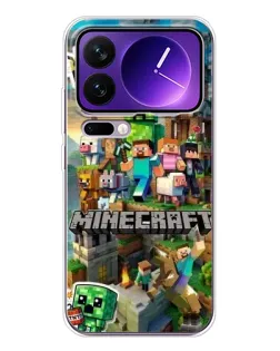Чохол для Xiaomi 17 Pro Max з картинкою «Замок Minecraft»