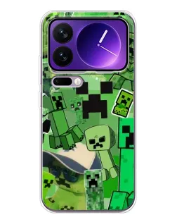 Чохол для Xiaomi 17 Pro Max з картинкою «Кріпери Minecraft»