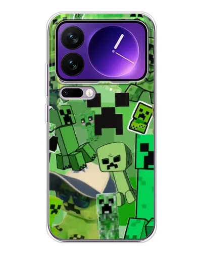 Чохол для Xiaomi 17 Pro Max з картинкою «Кріпери Minecraft» Чохол для Xiaomi 17 Pro Max з картинкою «Кріпери Minecraft»