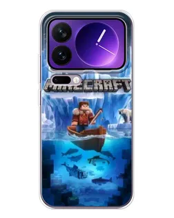 Чохол для Xiaomi 17 Pro Max з картинкою «Minecraft льодянийсвіт»