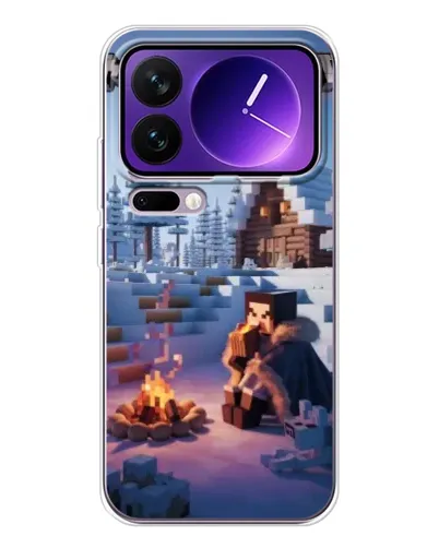 Чохол для Xiaomi 17 Pro Max з картинкою «Зимовий Minecraft» Чохол для Xiaomi 17 Pro Max з картинкою «Зимовий Minecraft»