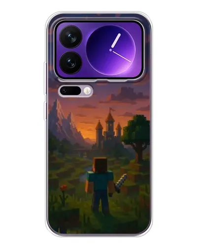 Чохол для Xiaomi 17 Pro Max з картинкою «Стів біля вежі» Чохол для Xiaomi 17 Pro Max з картинкою «Стів біля вежі»