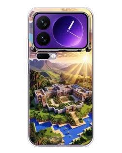 Чохол для Xiaomi 17 Pro Max з картинкою «Minecraft панорама»