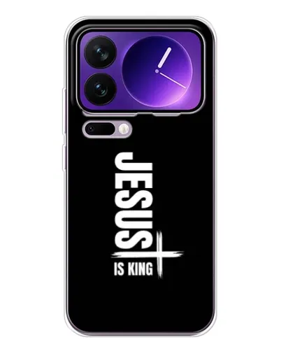 Чехол для Xiaomi 17 Pro Max с картинкой «Вертикаль веры Jesus»