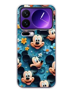 Чохол для Xiaomi 17 Pro Max з картинкою «Паттерн Міккі та Мінні»