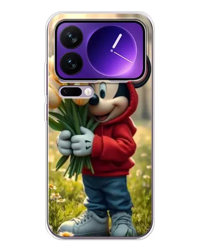 Чохол для Xiaomi 17 Pro Max з картинкою «Міккі з тюльпанами» Чохол для Xiaomi 17 Pro Max з картинкою «Міккі з тюльпанами»