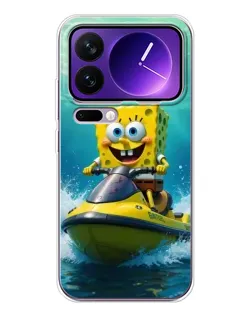 Чохол для Xiaomi 17 Pro Max з картинкою «Спанч Боб на гідроциклі» Чохол для Xiaomi 17 Pro Max з картинкою «Спанч Боб на гідроциклі»