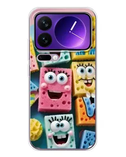 Чохол для Xiaomi 17 Pro Max з картинкою «Кольорові губки»