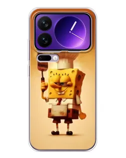 Чохол для Xiaomi 17 Pro Max з картинкою «Губка Боб кухар»