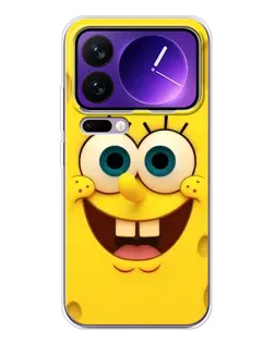 Чохол для Xiaomi 17 Pro Max з картинкою «Губка Боб посмішка»