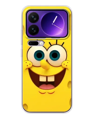 Чохол для Xiaomi 17 Pro Max з картинкою «Губка Боб посмішка» Чохол для Xiaomi 17 Pro Max з картинкою «Губка Боб посмішка»