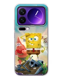 Чохол для Xiaomi 17 Pro Max з картинкою «Спанч Боб переможець»