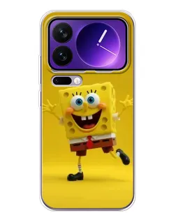 Чохол для Xiaomi 17 Pro Max з картинкою «Позитивний Губка Боб»