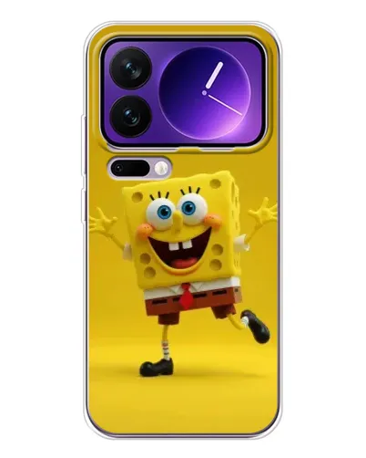 Чохол для Xiaomi 17 Pro Max з картинкою «Позитивний Губка Боб» Чохол для Xiaomi 17 Pro Max з картинкою «Позитивний Губка Боб»
