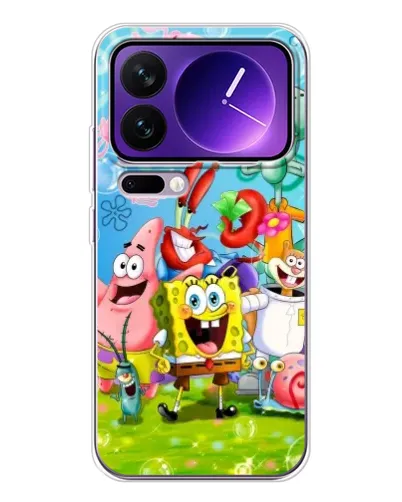 Чохол для Xiaomi 17 Pro Max з картинкою «Губка Боб та друзі» Чохол для Xiaomi 17 Pro Max з картинкою «Губка Боб та друзі»