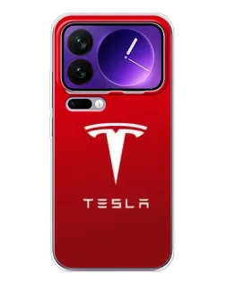 Чехол для Xiaomi 17 Pro Max с картинкой «Tesla Red Classic»