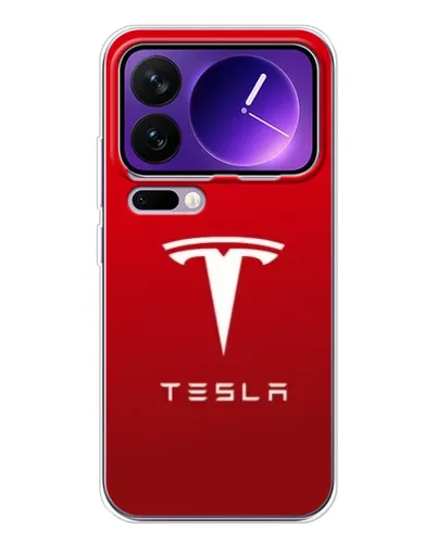 Чехол для Xiaomi 17 Pro Max с картинкой «Tesla Red Classic»