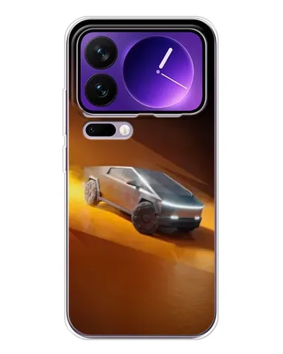 Чехол для Xiaomi 17 Pro Max с картинкой «Cybertruck в пустыне»