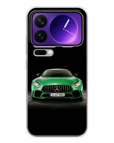 Чохол для Xiaomi 17 Pro Max з картинкою «Mercedes — неоновий лого»