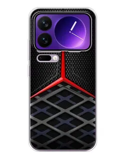 Чохол для Xiaomi 17 Pro Max з картинкою «Mercedes Carbon Grid»
