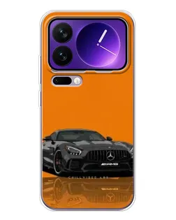 Чохол для Xiaomi 17 Pro Max з картинкою «Помаранчевий Mercedes AMG»