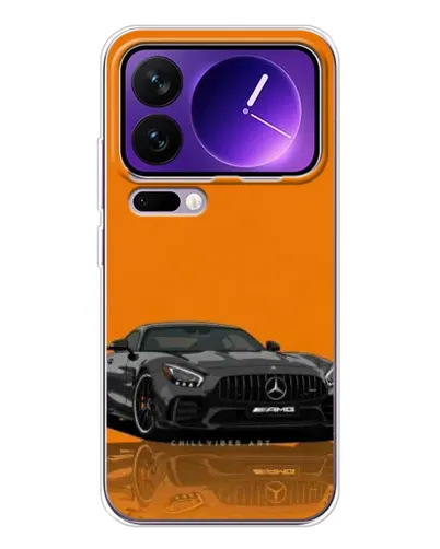 Чохол для Xiaomi 17 Pro Max з картинкою «Помаранчевий Mercedes AMG»