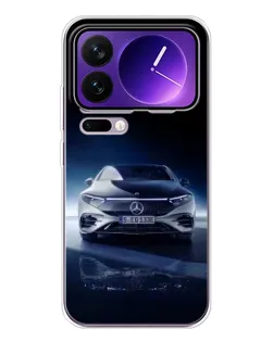 Чохол для Xiaomi 17 Pro Max з картинкою «Нічний Mercedes EQ»