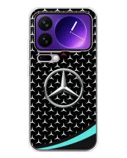 Чохол для Xiaomi 17 Pro Max з картинкою «Mercedes — бірюзовий акцент»