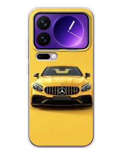 Чохол для Xiaomi 17 Pro Max з картинкою «Жовтий Mercedes GT»
