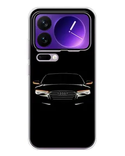 Чехол для Xiaomi 17 Pro Max с картинкой «Audi — ночной контур»
