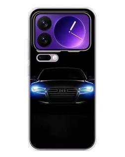 Чехол для Xiaomi 17 Pro Max с картинкой «Audi в неоне»