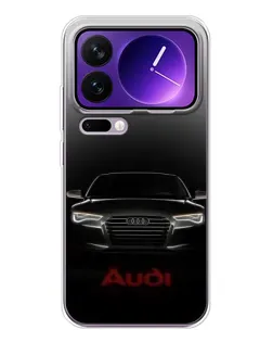 Чехол для Xiaomi 17 Pro Max с картинкой «Audi — градиентный контур»