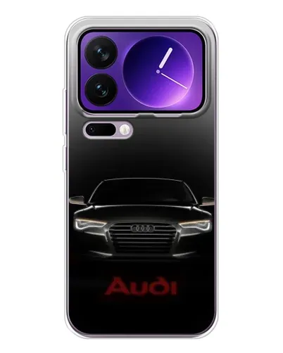 Чехол для Xiaomi 17 Pro Max с картинкой «Audi — градиентный контур» Чехол для Xiaomi 17 Pro Max с картинкой «Audi — градиентный контур»