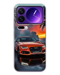 Чехол для Xiaomi 17 Pro Max с картинкой «Audi — закат»