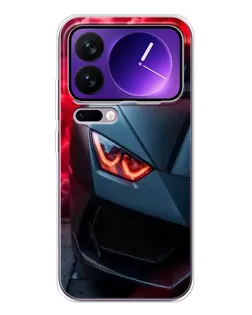 Чохол для Xiaomi 17 Pro Max з картинкою «Lamborghini червоне сяйво»
