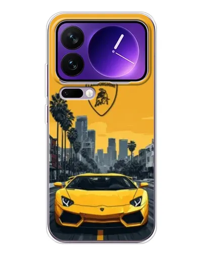 Чохол для Xiaomi 17 Pro Max з картинкою «Жовтий Lamborghini місто» Чохол для Xiaomi 17 Pro Max з картинкою «Жовтий Lamborghini місто»