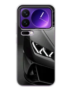 Чохол для Xiaomi 17 Pro Max з картинкою «Lamborghini фари деталізація»