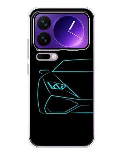 Чохол для Xiaomi 17 Pro Max з картинкою «Блакитний силует Lamborghini» Чохол для Xiaomi 17 Pro Max з картинкою «Блакитний силует Lamborghini»