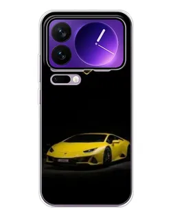 Чохол для Xiaomi 17 Pro Max з картинкою «Lamborghini жовтий акцент»