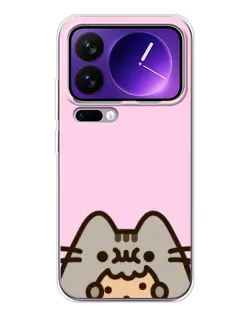 Чохол для Xiaomi 17 Pro Max з картинкою «Pusheen та печиво» Чохол для Xiaomi 17 Pro Max з картинкою «Pusheen та печиво»
