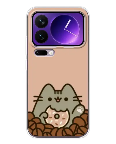 Чохол для Xiaomi 17 Pro Max з картинкою «Кавовий Пушин» Чохол для Xiaomi 17 Pro Max з картинкою «Кавовий Пушин»