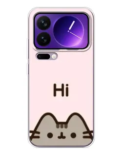 Чохол для Xiaomi 17 Pro Max з картинкою «Пушин каже Hi»