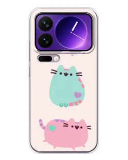 Чохол для Xiaomi 17 Pro Max з картинкою «Pusheen тріо»