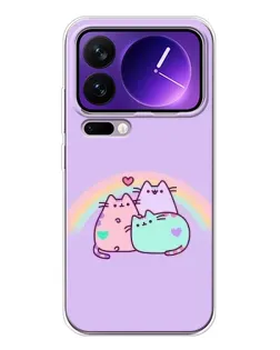Чохол для Xiaomi 17 Pro Max з картинкою «Веселкові Пушини»