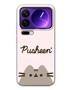 Чохол для Xiaomi 17 Pro Max з картинкою «Pusheen логотип»