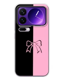 Чехол для Xiaomi 17 Pro Max с картинкой «Половинки банта»