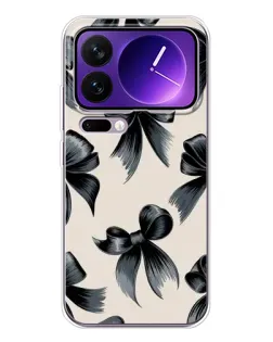Чехол для Xiaomi 17 Pro Max с картинкой «Банты Coquette»