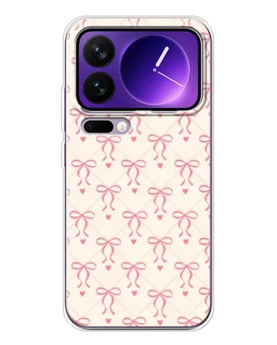 Чехол для Xiaomi 17 Pro Max с картинкой «Розовые бантики Coquette» Чехол для Xiaomi 17 Pro Max с картинкой «Розовые бантики Coquette»