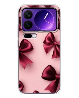 Чехол для Xiaomi 17 Pro Max с картинкой «Бордовый атлас»